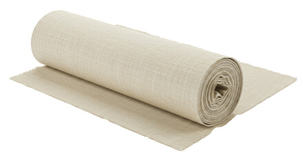 Isolated Rolled Fabric Linen
