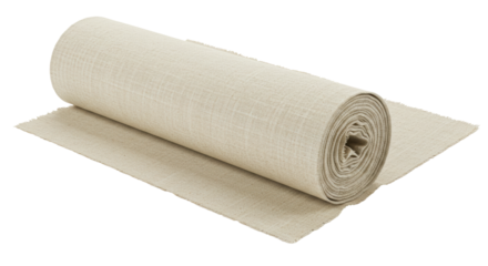 Isolated Rolled Fabric Linen