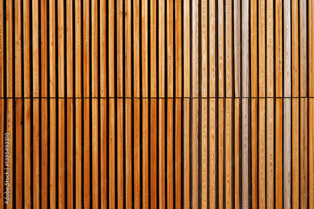Poster Vertical brown wooden planks texture, creating a lined pattern suitable for background or banner use, conveying rustic and natural aesthetics