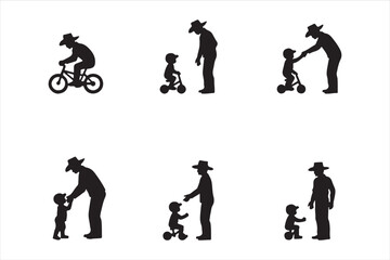 Father Teaching Baby to Ride Bicycle – Cute Family Vector Illustration

Dad and Baby Learning to Ride Bike – Parenting Moment Clipart

Father and Child Bicycle Ride – Wholesome Flat Vector Art

Baby’s