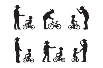 Father Teaching Baby to Ride Bicycle – Cute Family Vector Illustration

Dad and Baby Learning to Ride Bike – Parenting Moment Clipart

Father and Child Bicycle Ride – Wholesome Flat Vector Art

Baby’s