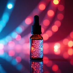 Serum standard in colorful ambient light