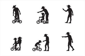 Father Teaching Baby to Ride Bicycle – Cute Family Vector Illustration

Dad and Baby Learning to Ride Bike – Parenting Moment Clipart

Father and Child Bicycle Ride – Wholesome Flat Vector Art

Baby’s