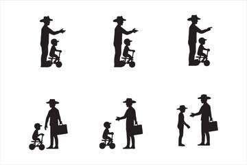 Father Teaching Baby to Ride Bicycle – Cute Family Vector Illustration

Dad and Baby Learning to Ride Bike – Parenting Moment Clipart

Father and Child Bicycle Ride – Wholesome Flat Vector Art

Baby’s