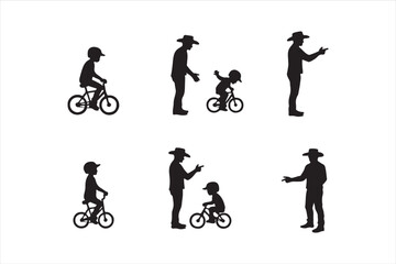 Father Teaching Baby to Ride Bicycle – Cute Family Vector Illustration

Dad and Baby Learning to Ride Bike – Parenting Moment Clipart

Father and Child Bicycle Ride – Wholesome Flat Vector Art

Baby’s