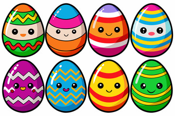 easter eggs vector