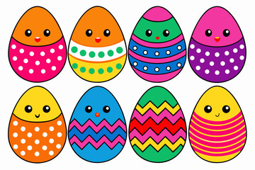 easter eggs vector