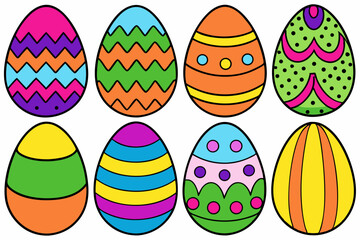 easter eggs vector