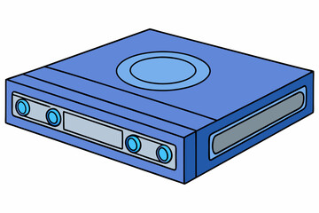 Fototapeta premium audio cassette isolated on white background