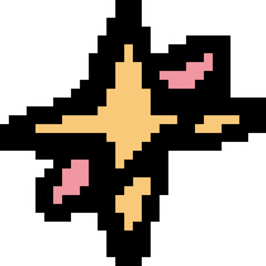 Pixel Art Sparkles and Twirls