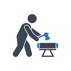 Wood Chopping Icon