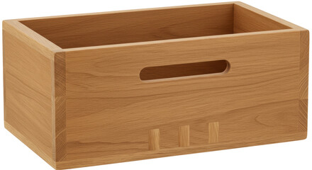 Isolated Wooden Box