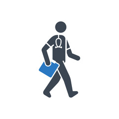 Doctor with Stethoscope icon