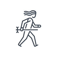 Walking with Stick icon