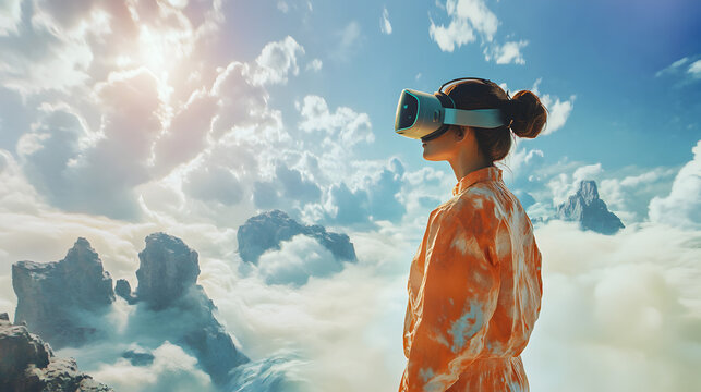 world coming to life in VR, with the artist standing inside their own digital painting 