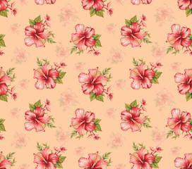 fancy allover pattern seamless floral pattern new digital print textile design.