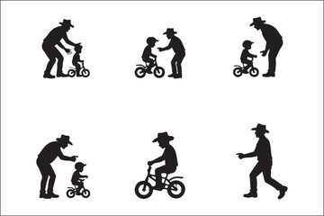 Father Teaching Baby to Ride Bicycle – Cute Family Vector Illustration

Dad and Baby Learning to Ride Bike – Parenting Moment Clipart

Father and Child Bicycle Ride – Wholesome Flat Vector Art

Baby’s