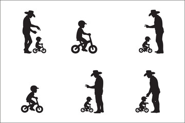 Father Teaching Baby to Ride Bicycle – Cute Family Vector Illustration

Dad and Baby Learning to Ride Bike – Parenting Moment Clipart

Father and Child Bicycle Ride – Wholesome Flat Vector Art

Baby’s