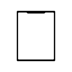 Tablet mockup with blank screen. Vector illustration