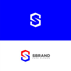Modern Abstract S Letter Logo Design Branding Identity