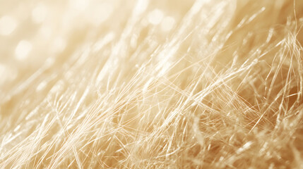 Delicate fibers create an abstract and textured design, evoking a sense of warmth and natural beauty.