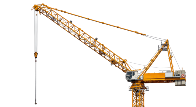 Isolated Construction Crane