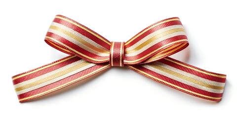Obraz premium red bow isolated on white