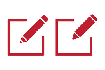 Edit icon vector. Pencil icon. sign up Icon vector