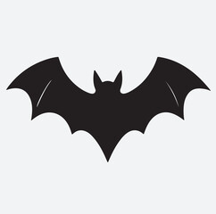 Halloween bat silhouette vector art illustration,  Halloween bat