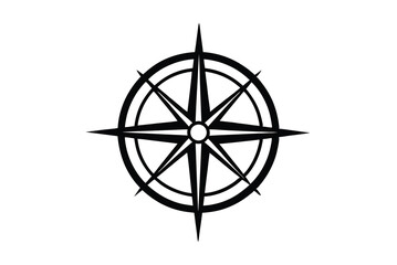 Nautical Compass Rose, EightPointed Star, Navigation Symbol, Direction Guide, Travel Icon