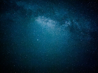 Starry night sky showing stars and milky way galaxy 