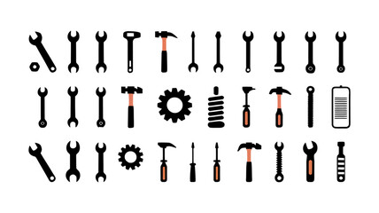 Tools of the Trade: A collection of precision tools arranged in a detailed, photorealistic flat lay, showcasing a selection of essential repair and construction instruments against a clean backdrop.