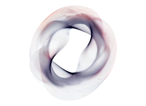 Abstract wavy circle