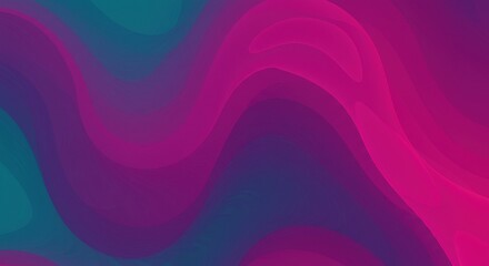 Obraz premium Vibrant abstract waves of pink, purple, and blue flowing seamlessly across the canvas