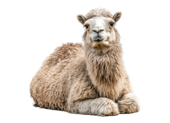 Camel in sitting position