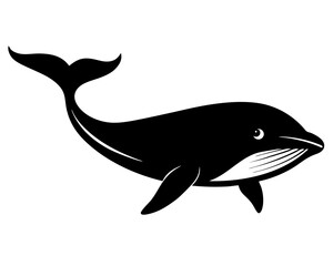 Whale Vector Silhouettes & SVG Icons | Ocean Life & Marine Animal  Crafts & Digital Art