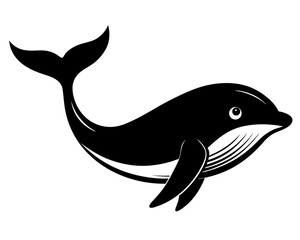 Whale Vector Silhouettes & SVG Icons | Ocean Life & Marine Animal  Crafts & Digital Art