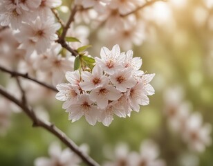 White sakura (cherry blossom)