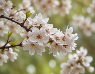 Fototapeta premium White sakura (cherry blossom)