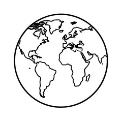 globe vector illustration
