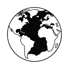 Obraz premium earth globe vector