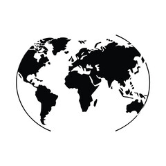 Naklejka premium world map vector illustration