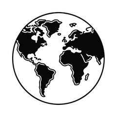 Obraz premium world map icon