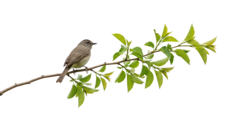Isolated Bird on branch