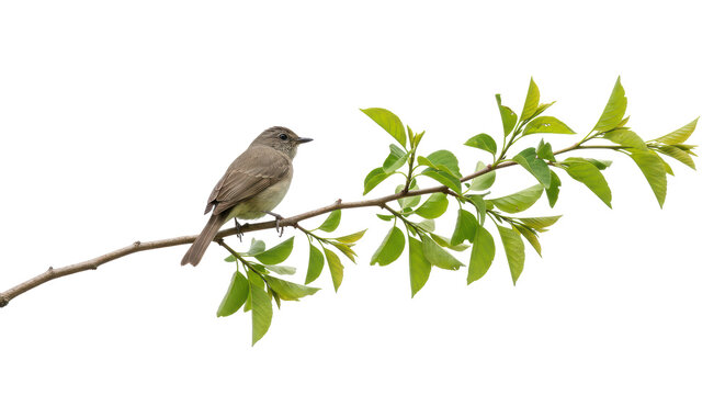 Isolated Bird on branch