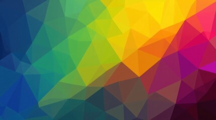 Vibrant, polygonal abstract background with a mix of colors