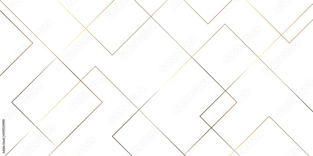 Aufkleber Abstract background golden square stock line background. abstract artistic of geometric background Gold gradient abstract seamless vector pattern. Minimal style website banner, decoration Vector.	