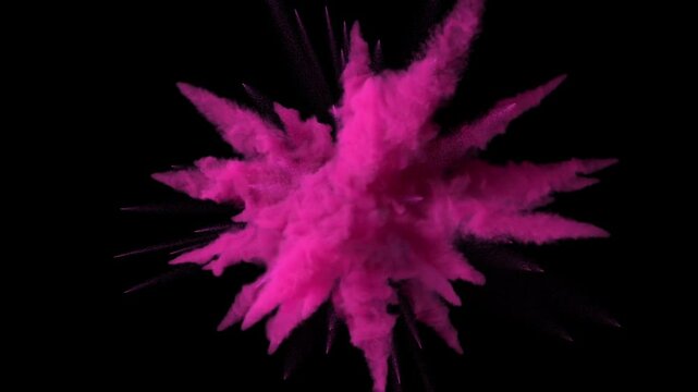 Pink smoke explosion - 60fps