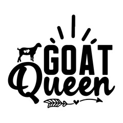 Goat queen SVG Design
