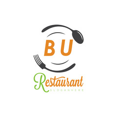 initial monogram logo With restaurant Culinary Circle shape Taste of Tradition logo design.
